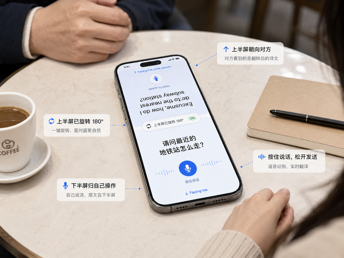 面对面翻译器 项目界面